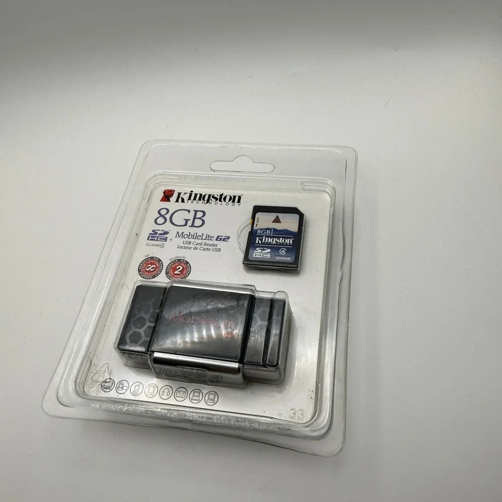 Kingston 8GB SDHC Card & MobileLite G2 USB Reader FCR-MLG2+SD4/8GB